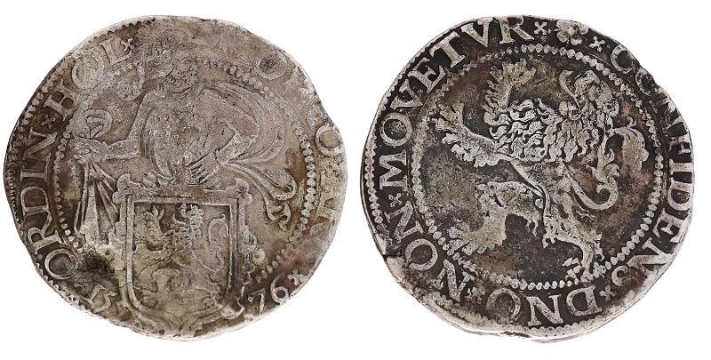 Leeuwendaalder Holland 1576. Fraai.