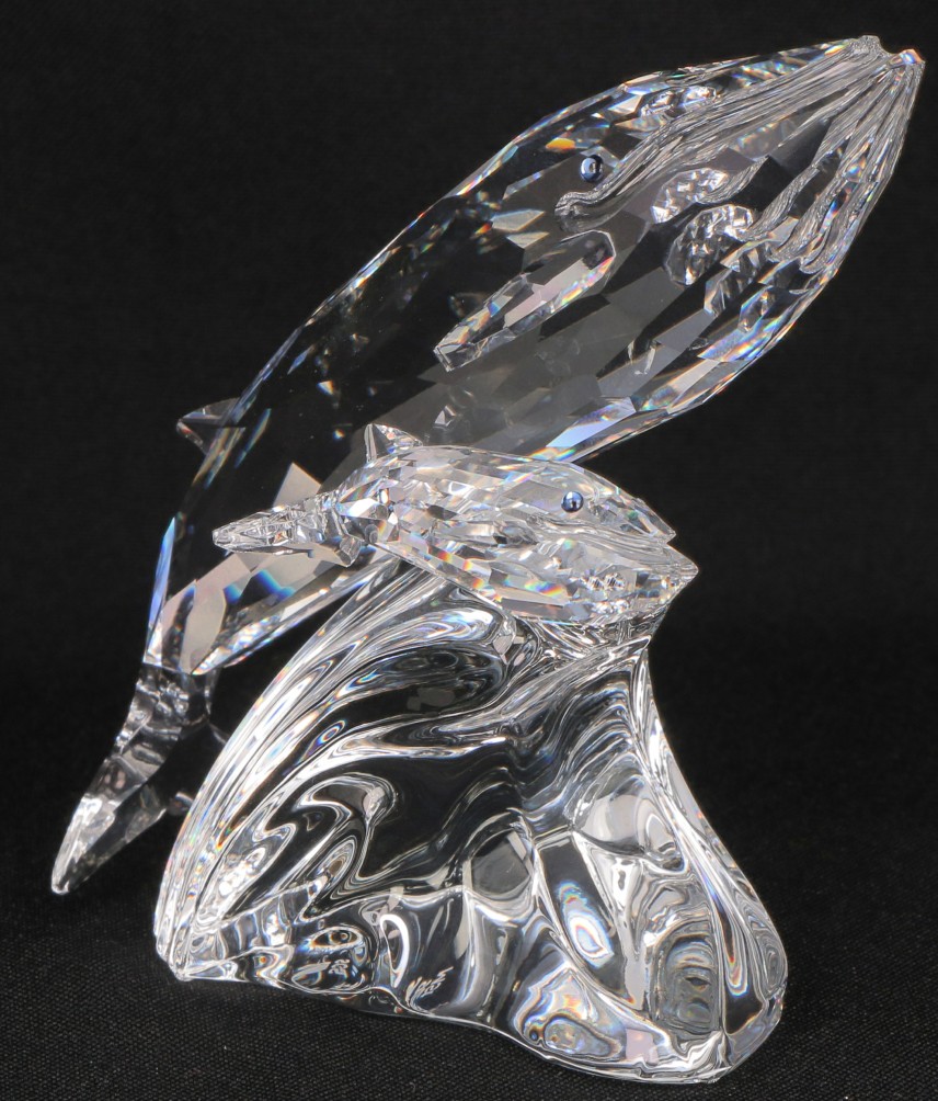 Swarovski jaarlijks item 1992 "Zorg voor mij" De Walvissen.