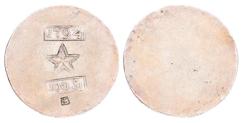 100 stuiver Maastricht 1794. Prachtig.