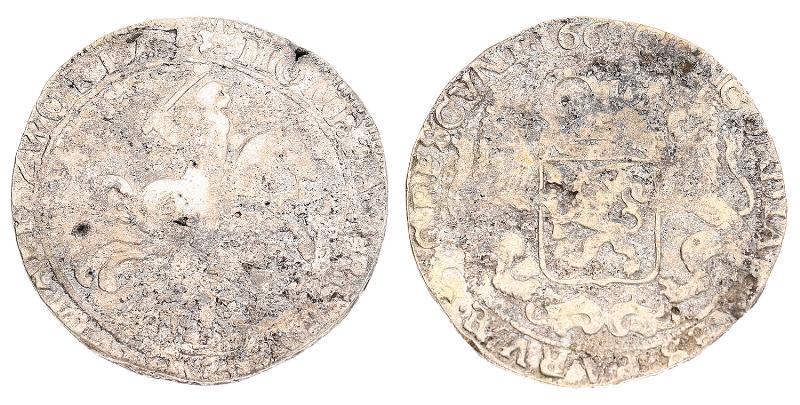 Zilveren rijder Zwolle 1668. Fraai / Zeer Fraai.