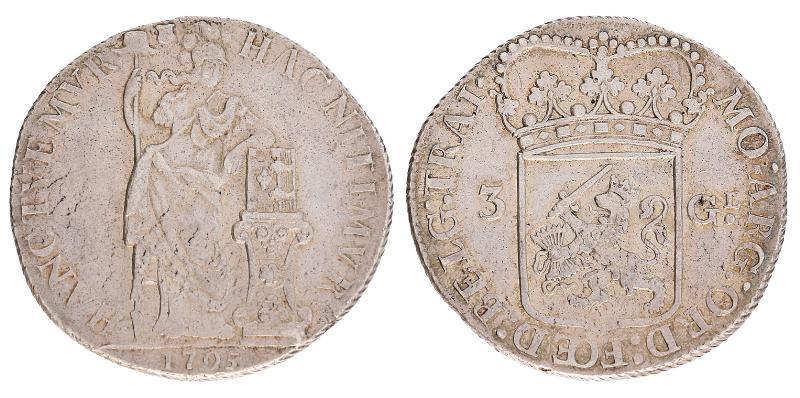 Dukaton of zilveren rijder Utrecht 1795. Prachtig -.