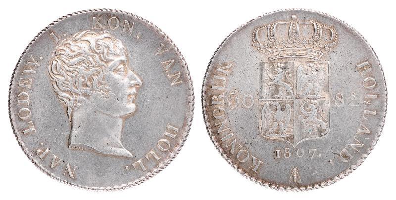 50 stuiver Lodewijk Napoleon 1807. FDC.