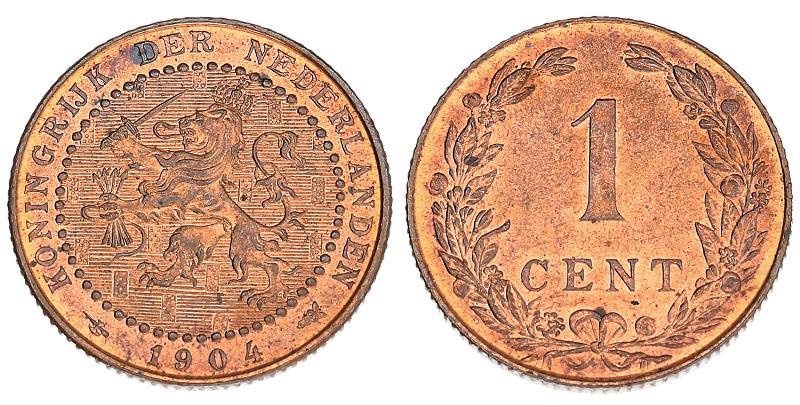 1 cent Wilhelmina 1904. FDC.