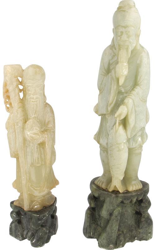 Lot (2x) Spekstenen beelden 