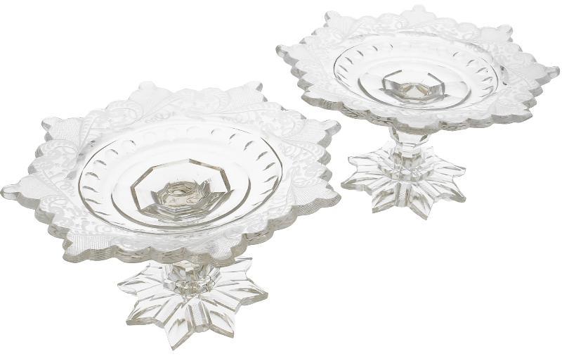 Lot (2x) kristallen Tazza's