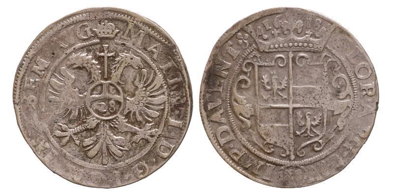 Florijn van 28 stuiver Deventer 1618. Fraai / Zeer Fraai.