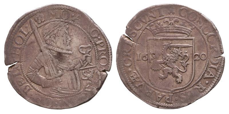 ½ Nederlandse rijksdaalder Holland 1620. Fraai +.