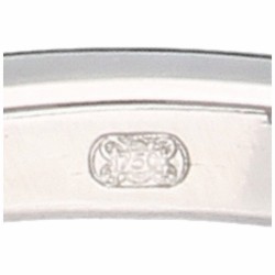 Witgouden Louis Reichman shoulder ring bezet met ca. 4.56 ct. diamant - 18 kt.