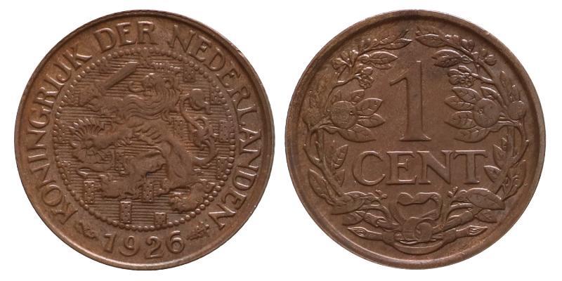 1 cent Wilhelmina 1926. FDC.