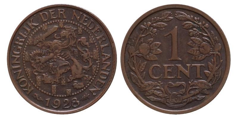 1 cent Wilhelmina 1928. FDC.