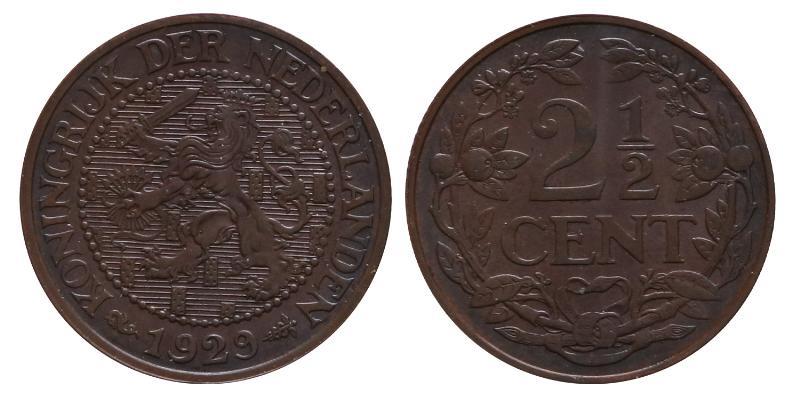 2½ cent Wilhelmina 1929. FDC.