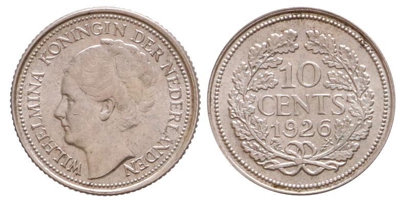 10 cent Wilhelmina 1926. FDC.