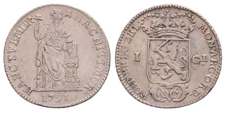 V.O.C. Zeeland Gulden 1791.