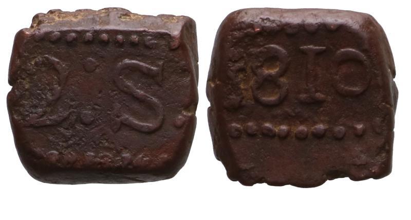 Nederlands-Indië. Franse Overheersing. 2 Stuiver Bonk 1810.