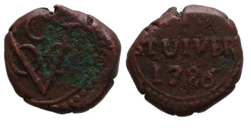 V.O.C. Ceylon Stuiver 1786.