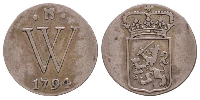 Nederlands West -Indië. 2 Stuiver 1794.