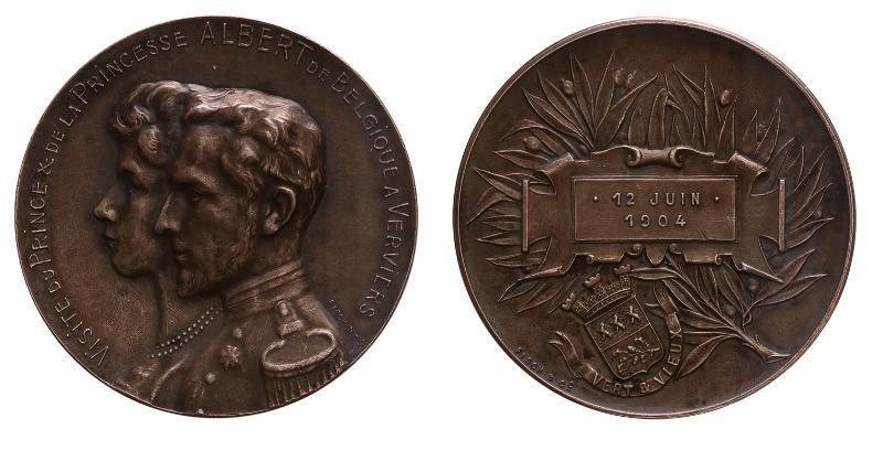 1904. Verviers. Bezoek van koning Albert.
