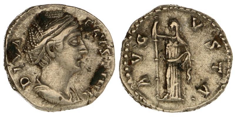Faustina. 141. Denarius.