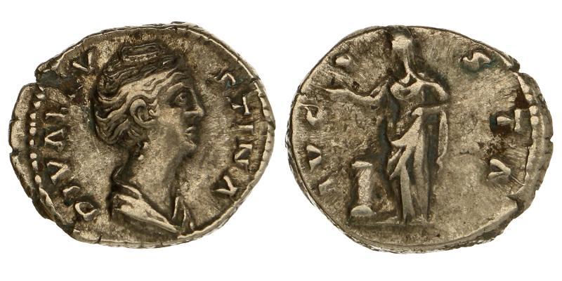 Faustina. 141. Denarius.