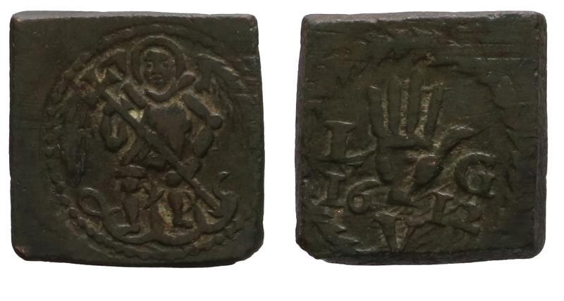 Belgium. Muntgewichtje. Maker J. Geens, Antwerpen. Angelot.