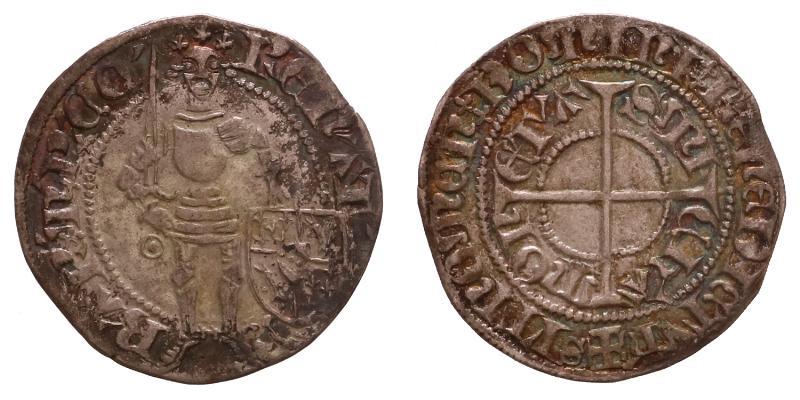 France. Lorraine. Rene I d,Anjou. Gros d,Argent no date.