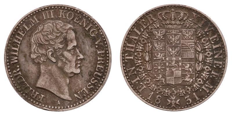Germany. Prussia. Thaler 1831 A.