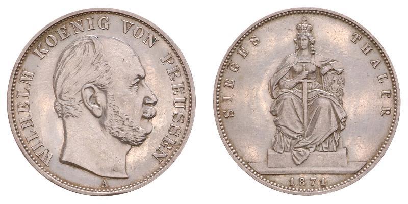 Germany. Prussia. Sieges Thaler 1871.