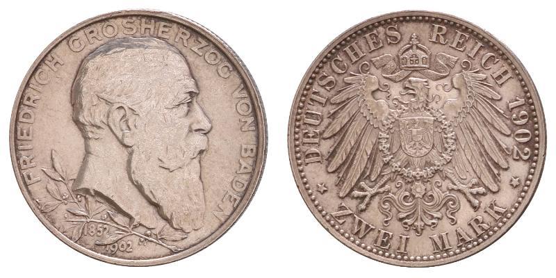 Germany. Baden. 2 Mark 1902.