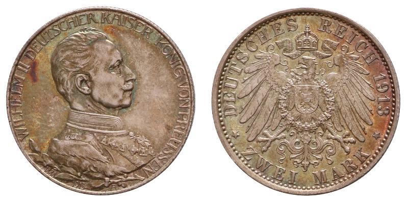 Germany. Prussia. 2 Mark 1913 A.