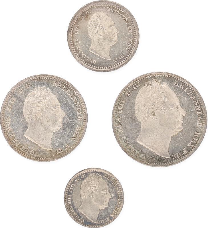 Great Britain. William IV. Maundy set 1831. Complete set. (4).