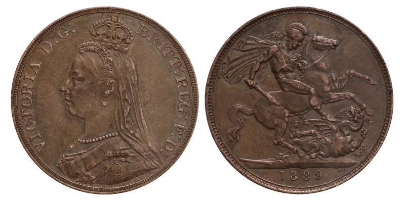 Great Britain. Victoria Crown 1889.
