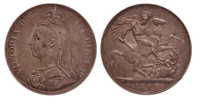 Great Britain. Victoria Crown 1892.