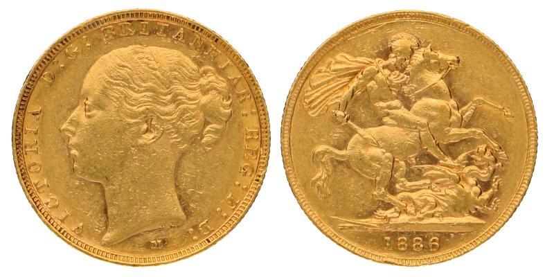 Australia. Victoria. Sovereign 1886 M.