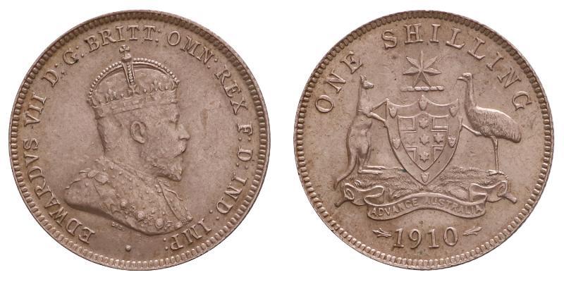 Australia. Edward VII. Shilling 1910.