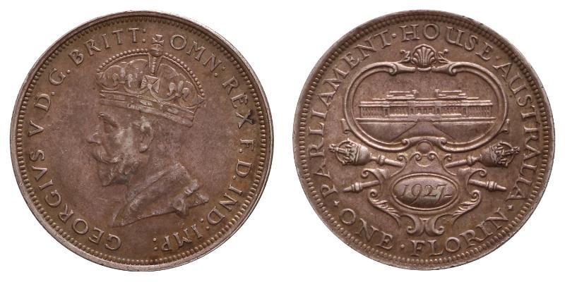 Australia. Florin 1927.