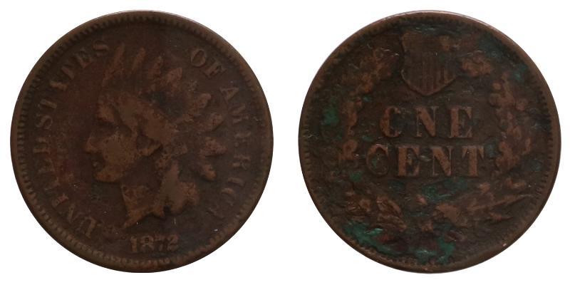USA. Cent 1872.
