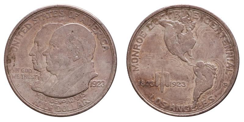 USA Half dollar 1923, Monroe Doctrine.