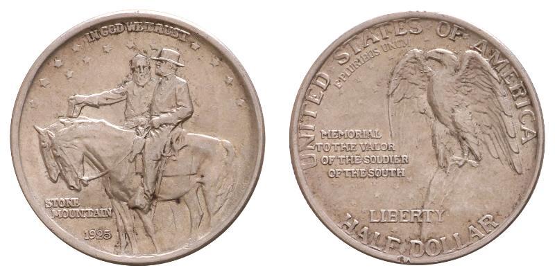 USA. Half dollar 1925, Stone Mountain.