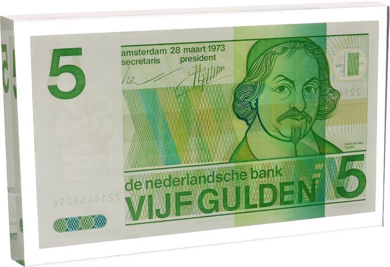 Nederland. 5 gulden. Bankbiljet. Type 1973. Vondel. - UNC.