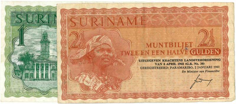 Suriname. Diversen. Bankbiljet. - Zeer Fraai.