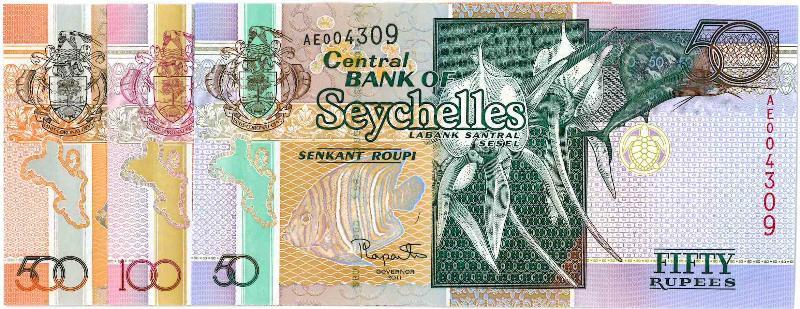 Seychellen. Bankbiljet. Type Diversen. - Nagenoeg UNC.