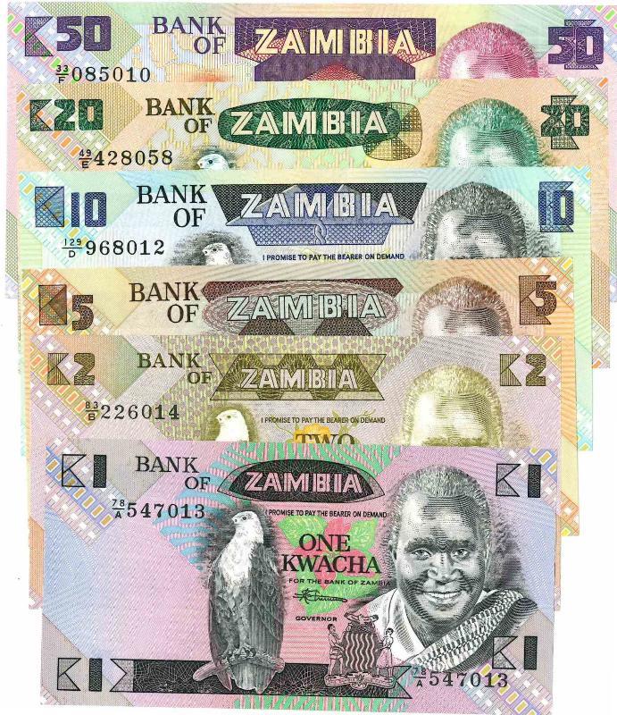 Zambia. Bankbiljet. Type Diversen. - Div.