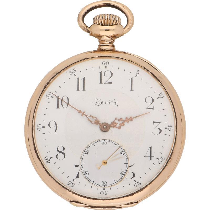 Geelgouden Zenith zakhorloge, 14 karaat.