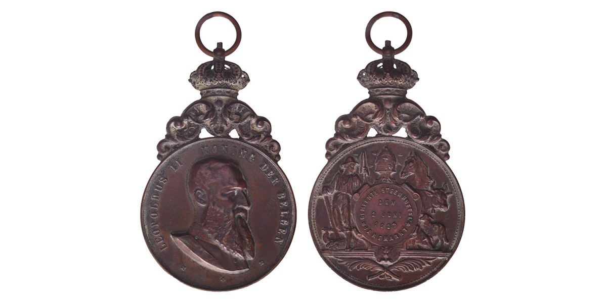 1903. Belgium. Steenhuffel. Price medal for the annual fair.