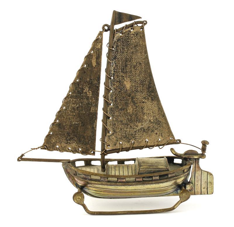 Zilveren miniatuur zeilschip                                                                                                                                                                                                                                   