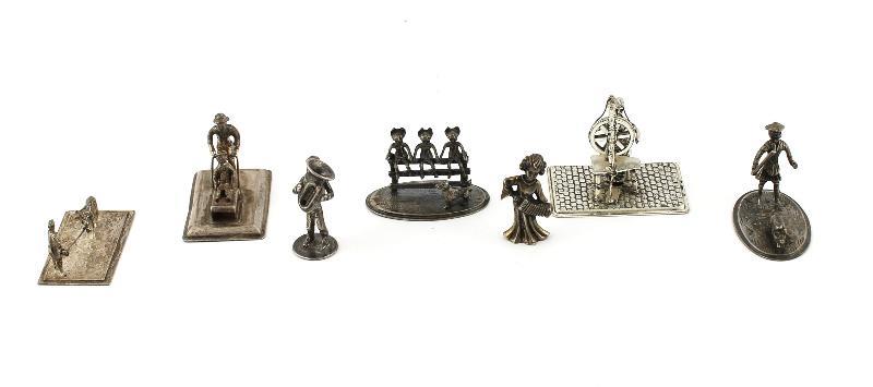 Lot: Zilveren Miniaturen (7x)                                                                                                                                                                                                                                  