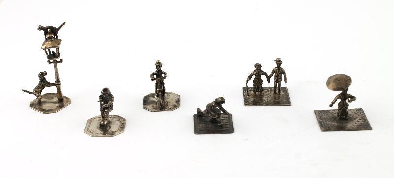 Lot: Zilveren Miniaturen (6x)                                                                                                                                                                                                                                  