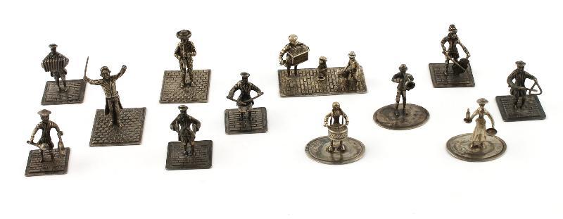 Lot: Zilveren Miniaturen (12x)                                                                                                                                                                                                                                 