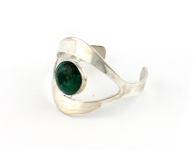 Zilveren Armband Met Malachiet                                                                                                                                                                                                                                 