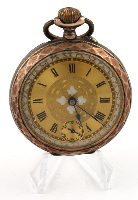 Zilveren Zakhorloge Zwitserland Met Romeinse Cijferaanduiding - gehalte 835                                                                                                                                                                                    